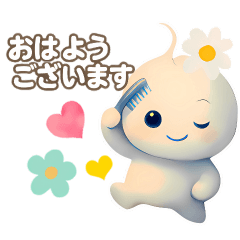 [LINEスタンプ] ぽわぽわ宇宙人の敬語とほっこりスタンプ