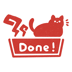[LINEスタンプ] ねこのおせわがかりのスタンプ