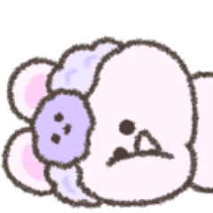[LINEスタンプ] ヘアバンド。シュールなミニうさぎ