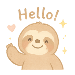 [LINEスタンプ] ナマケモノ英語スタンプ