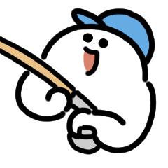 [LINEスタンプ] にっこりブラックバス釣り 動くスタンプ