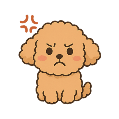 [LINEスタンプ] ⭐︎トイプードル⭐︎（日常使い・手書き風）