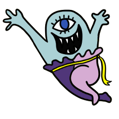 [LINEスタンプ] 可愛い宇宙モンスター
