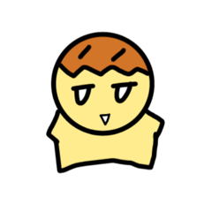 [LINEスタンプ] たこ焼きくんの無言スタンプ