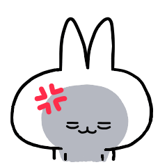 [LINEスタンプ] うさ便り23 -怒-
