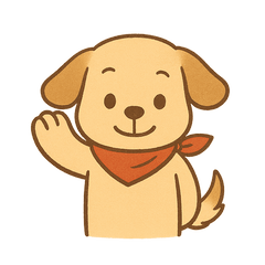 [LINEスタンプ] 毎日使える！赤いバンダナの子犬