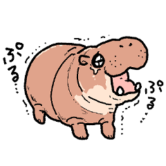 [LINEスタンプ] コビトカバさんのスタンプ