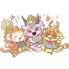 [LINEスタンプ] てんかとりお あにまる武将スタンプ