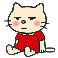 [LINEスタンプ] 世の中にうんざり猫