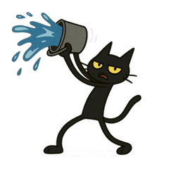 [LINEスタンプ] けだるい黒猫★けっだるニャン4