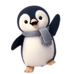 [LINEスタンプ] 動く！ペンギンの日常（繁体字）