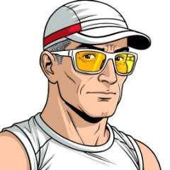[LINEスタンプ] アメコミな男性【年中使える】面白シュール