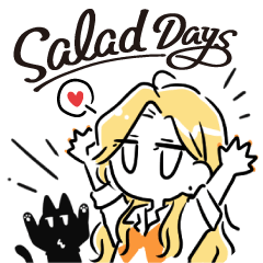 [LINEスタンプ] project未完成「SALAD DAYS」a n n .
