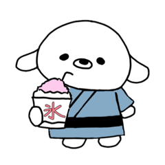[LINEスタンプ] ほわんわんの夏休み