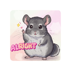 [LINEスタンプ] OK！series chinchilla dog