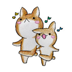 [LINEスタンプ] むぎときなこ8