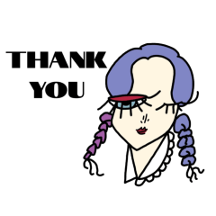 [LINEスタンプ] asymmetry Girlと日常会話