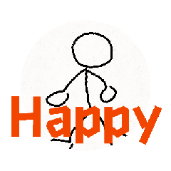 [LINEスタンプ] 動きます棒人間