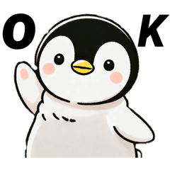 [LINEスタンプ] もふもふペンギン❣️
