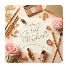 [LINEスタンプ] #丁寧な挨拶♪日常会話 Rose and Cosmetics