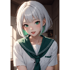 [LINEスタンプ] おとなしい女の子の写真