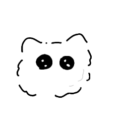 [LINEスタンプ] 白い毛玉と黒い毛玉のころころスタンプ