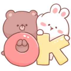 [LINEスタンプ] 使いやすい❤️うさくま3