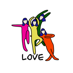 [LINEスタンプ] 青髪子