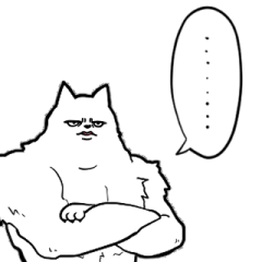 [LINEスタンプ] しゃべるマッチョ犬(真顔)