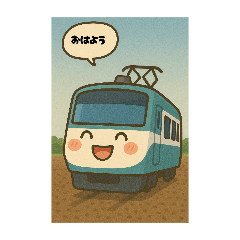 [LINEスタンプ] 楽しい電車の仲間たち