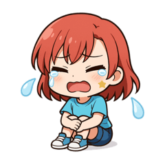 [LINEスタンプ] 赤髪あかりん、参上！