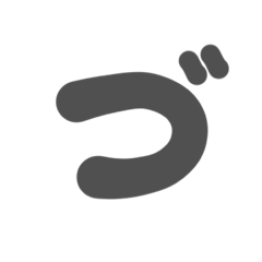 [LINEスタンプ] 3-3ひらがな(グレー)アレンジ用等 平仮名