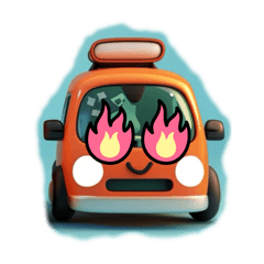 [LINEスタンプ] 車顔スタンプ