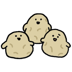 [LINEスタンプ] ゆるいじゃがいも君3