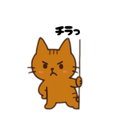 [LINEスタンプ] 茶色猫日本語バージョン