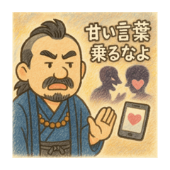 [LINEスタンプ] 着物おじさま×防犯心得スタンプ
