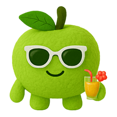 [LINEスタンプ] GREEN APPLE Days  - 青リンゴくんスタンプ