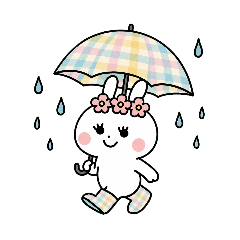[LINEスタンプ] 日常白うさぎ②