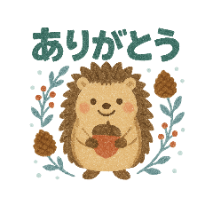 [LINEスタンプ] 森の動物スタンプ·北欧クレヨン編