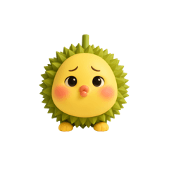 [LINEスタンプ] ドリアンの3D表情パック