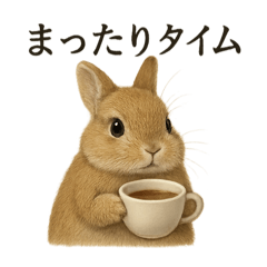 [LINEスタンプ] 【癒し】リアルすぎるうさぎのほんわか