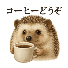 [LINEスタンプ] 【癒し】リアルすぎるハリネズミのまったり