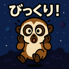 [LINEスタンプ] スローロリスと宇宙の旅@SFW