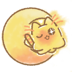[LINEスタンプ] ふわふわほしのにゃんこ