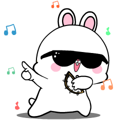 [LINEスタンプ] かわいいウサギ : アニメーションスタンプ