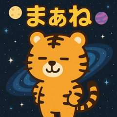 [LINEスタンプ] トラと宇宙の旅@SFW