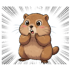 [LINEスタンプ] 【ビックリマーモット】