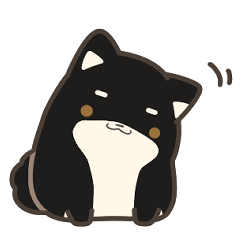 [LINEスタンプ] 誠実なクロしばくん その4