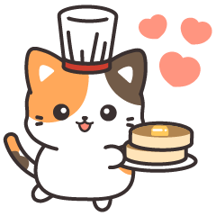 [LINEスタンプ] 見やすいデカ文字♪きゅるんとミケちゃん