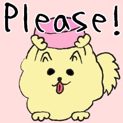 [LINEスタンプ] 気ままなポメラニアンさん【英語】